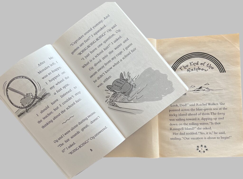 chapter books opened